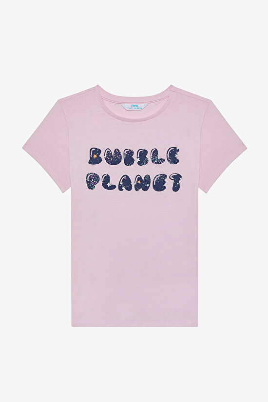 Kız Çocuk Bubble Pamuklu 2li Çok Renkli Pijama Takımı - 3