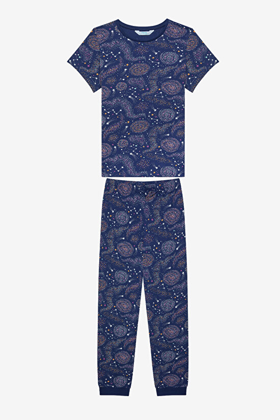 Kız Çocuk Bubble Pamuklu 2li Çok Renkli Pijama Takımı - 5