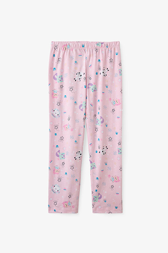 Açık Pembe Kız Çocuk Lic Gabby Gömlek Pijama Takımı - 3