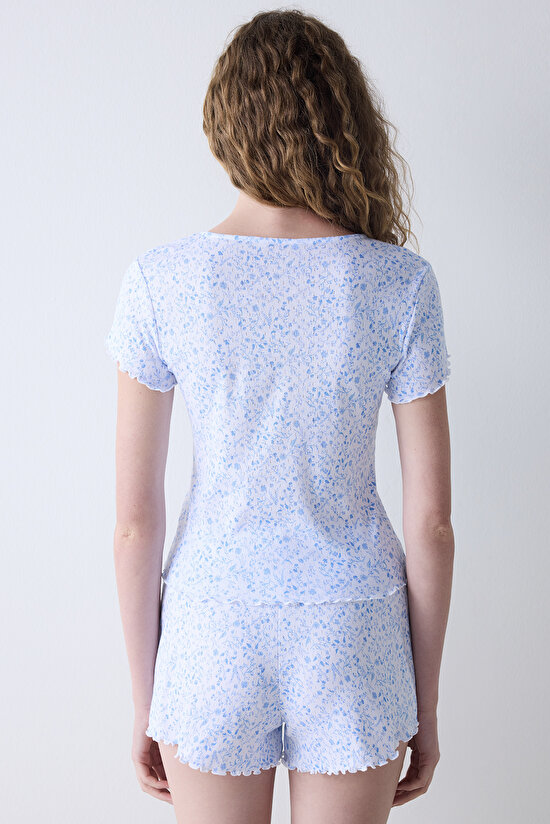 Alice Pointel Blue Short PJ Bottom - 4