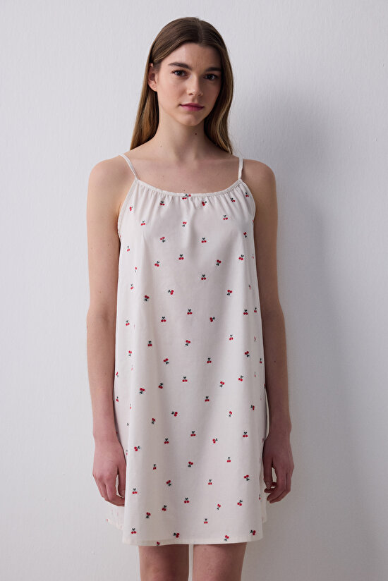 Ellie Off White Nightdress - 1