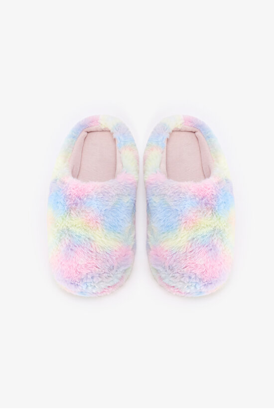 Pembe Rainbow Terlik - 1