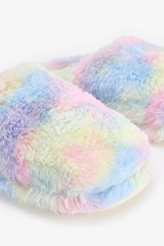 Pembe Rainbow Terlik - 3