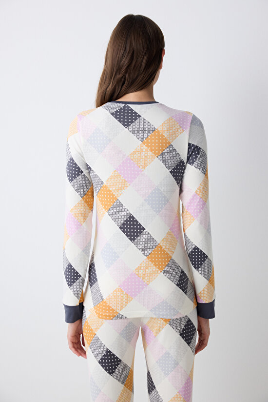 Colorful Gingham Multi Colour PJ Top - 4