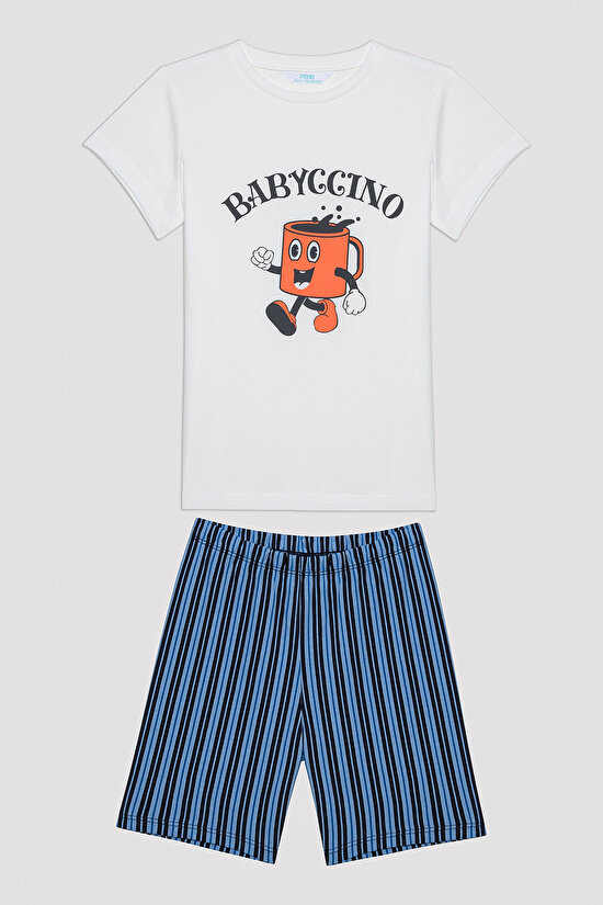 Erkek Çocuk Babyccino Çok Renkli Pijama Takımı - 1