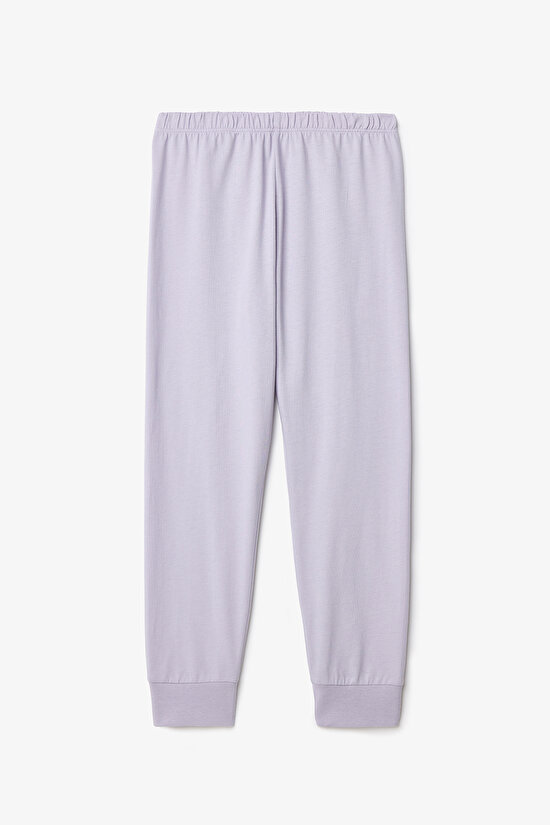 Kız Çocuk Meowdy Kedi Desenli Pamuklu 2'li Uzun Kollu Pijama Takımı - 7