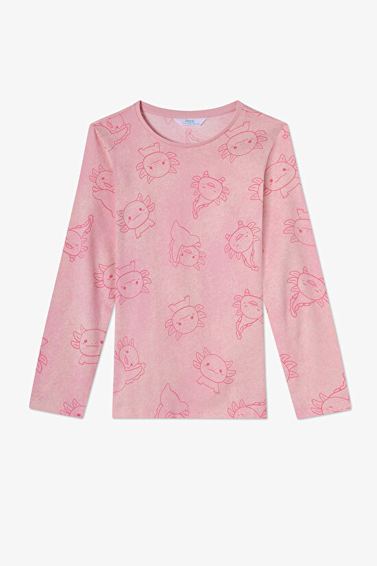 Pembe Kız Çocuk Flying 2'li Pijama Takımı - 6