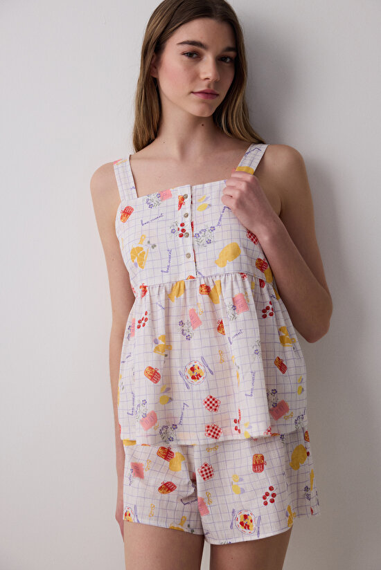 Bon Vivant Çok Renkli Şort Pijama Altı - 3