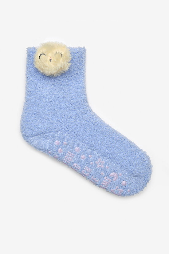 Kız Çocuk Birds Açık Mavi Soket Çorap - 3