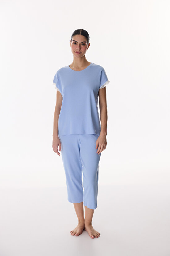 Mavi Chloe Blue Kapri Pijama Takımı - 1