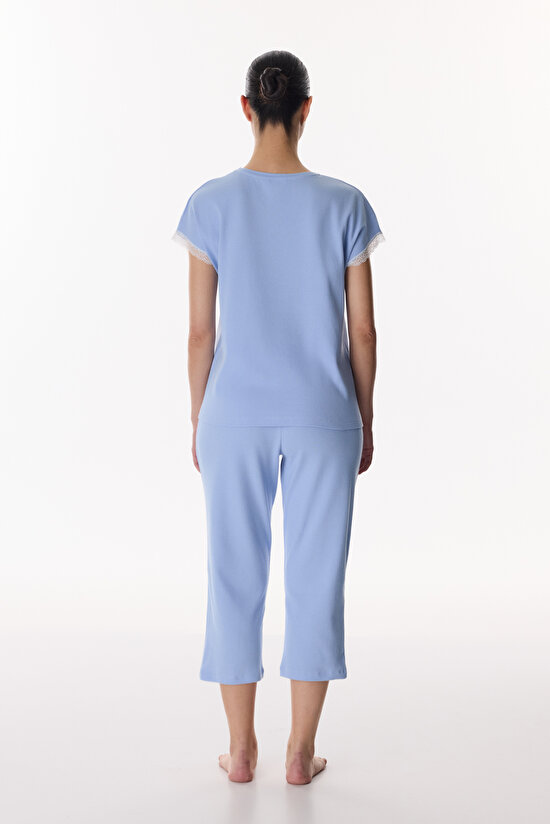 Mavi Chloe Blue Kapri Pijama Takımı - 4