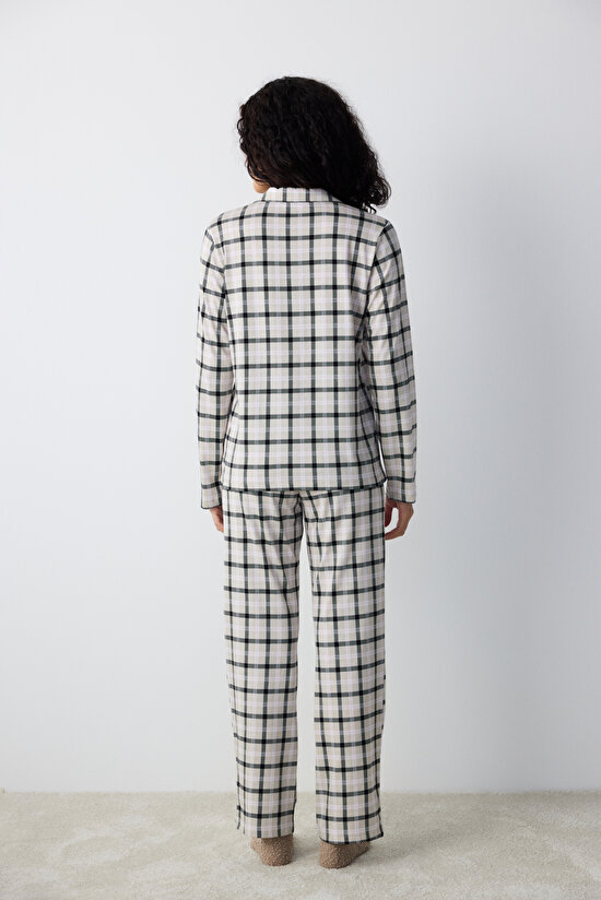 Alia Grey Shirt Pant PJ Set - 6