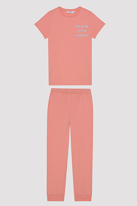 Kız Çocuk Big Dot Çok Renkli 2li Pijama Takımı - 2