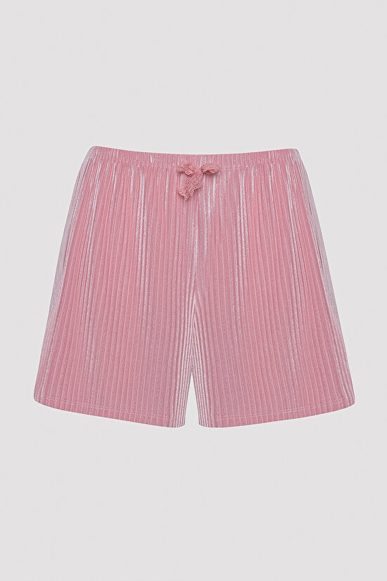 Aurora Velvet Pink Short PJ Bottom - 5
