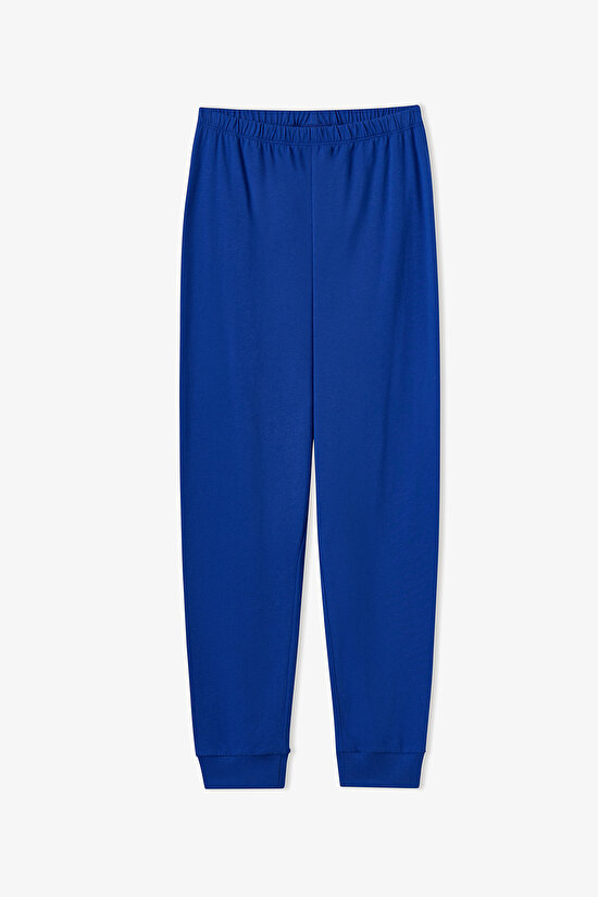 Erkek Çocuk Saks Nap Time Pamuklu Uzun Kollu 2'li Pijama Takımı - 3