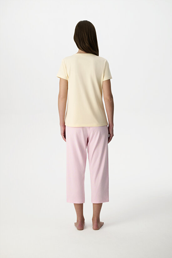 Pink Roses Capri Pajama Set - 5