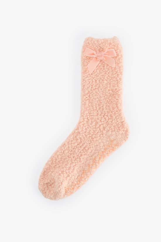 Pembe Hailey Popcorn Soket Çorap - 2