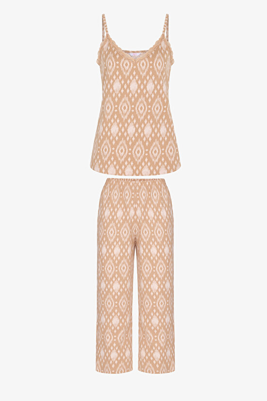 Beige Belle Capri Pajama Set - 5