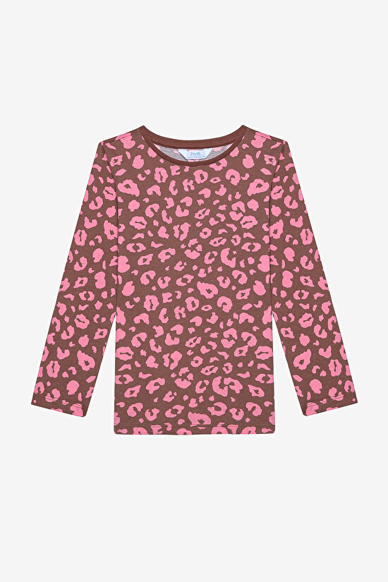 Girls Leopard 2in1 Multi Colour PJ Set - 3