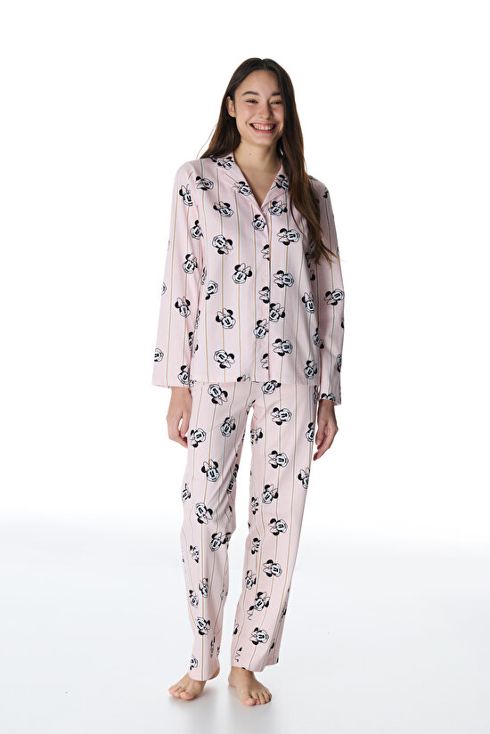 LIC MINNIE LS GÖMLEK, L, PPM INCI PEMBE