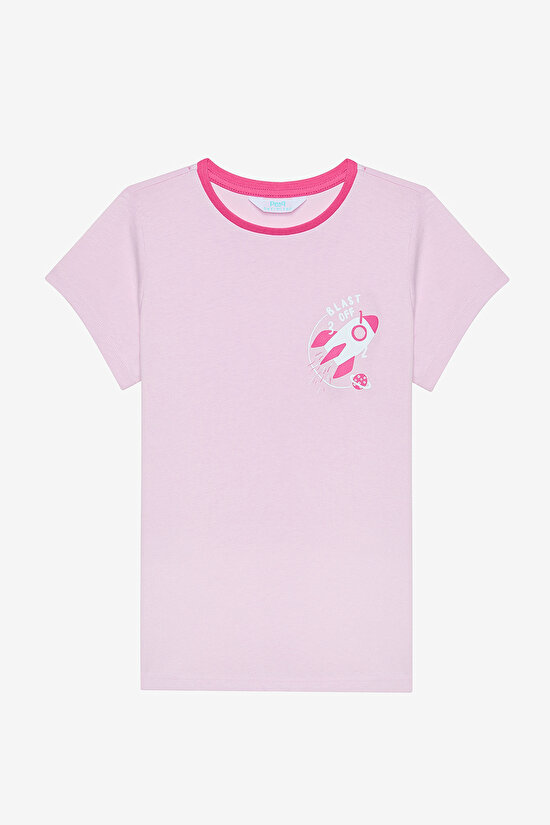 Kız Çocuk Blast Off Pamuklu 2li Çok Renkli Pijama Takımı - 3