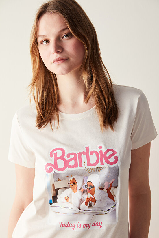 Barbie Çok Renkli Pantolon Pijama Takımı - 5