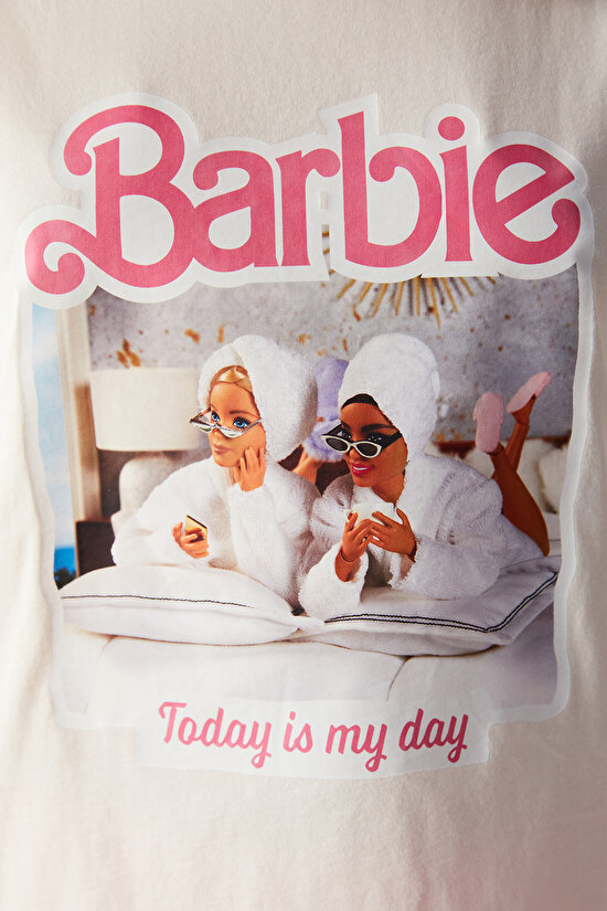 Barbie Çok Renkli Pantolon Pijama Takımı - 6