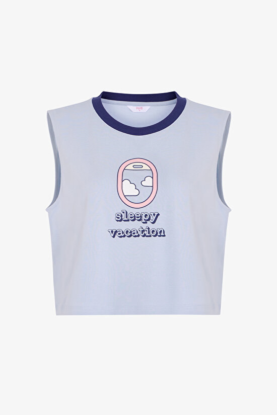 Mavi Vacation Atlet  Pijama Üstü - 1