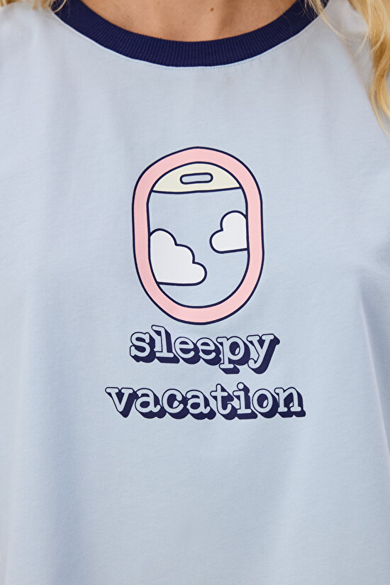 Blue Vacation Pyjama Tank Top - 3