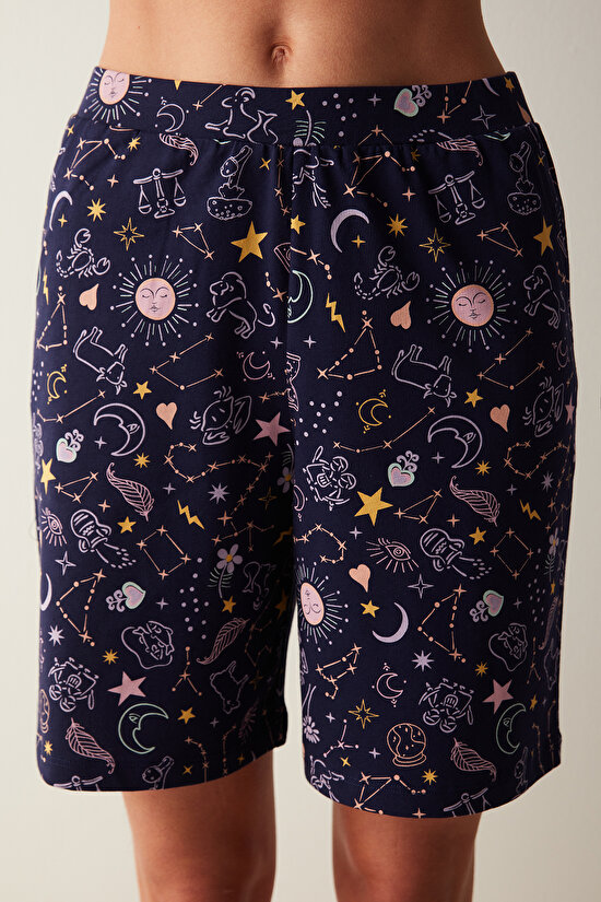 Zodiac Şortlu Lacivert Pijama Altı - 1