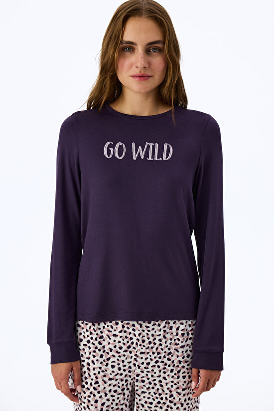 MIDNIGHT MOOD LS T-SHIRT, L, PR81 K.MOR