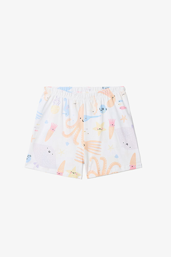 Kız Çocuk Underwater Pamuklu 2li Pijama Takımı - 7