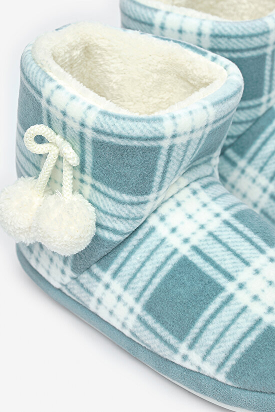 Checked Açık Yeşil Ev Botu - 3