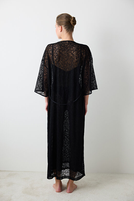 Lacy Siyah Sabahlık - 3