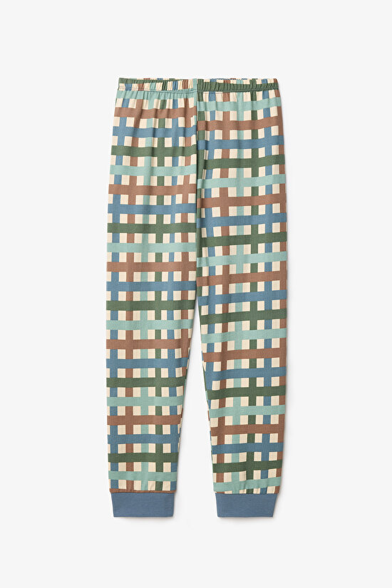 Erkek Çocuk Farm Friends İnek Desenli Pamuklu Uzun Kollu 2'li Pijama Takımı - 6