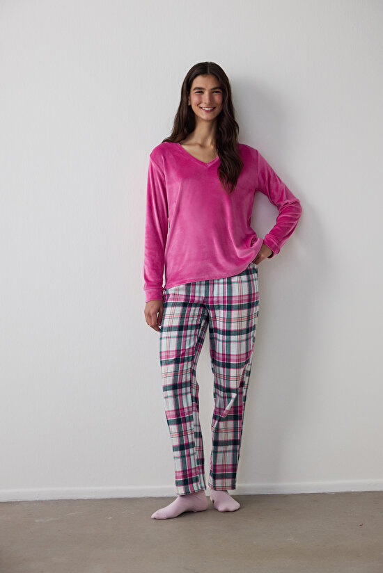 COMFY TIME PINK LS PANT, L, NFY N.FUSYA