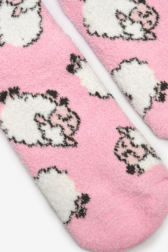 Cute Sheep Lila Soket Çorap - 3
