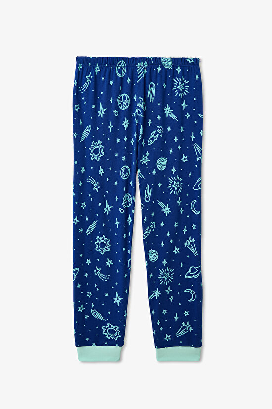 Navy Boys Cosmic Nap 2in1 Pajama Set - 13