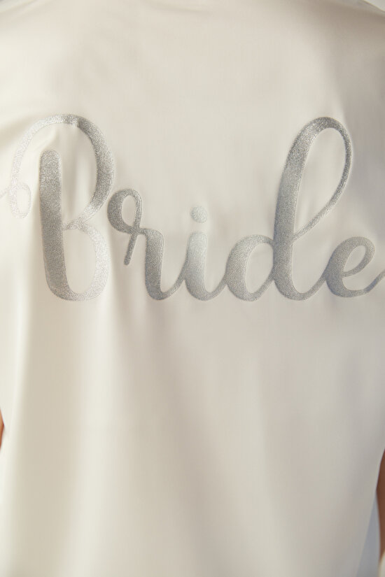 Bridal Aine Satin Shirt Pants PJ Set-Bridal Collection - 9