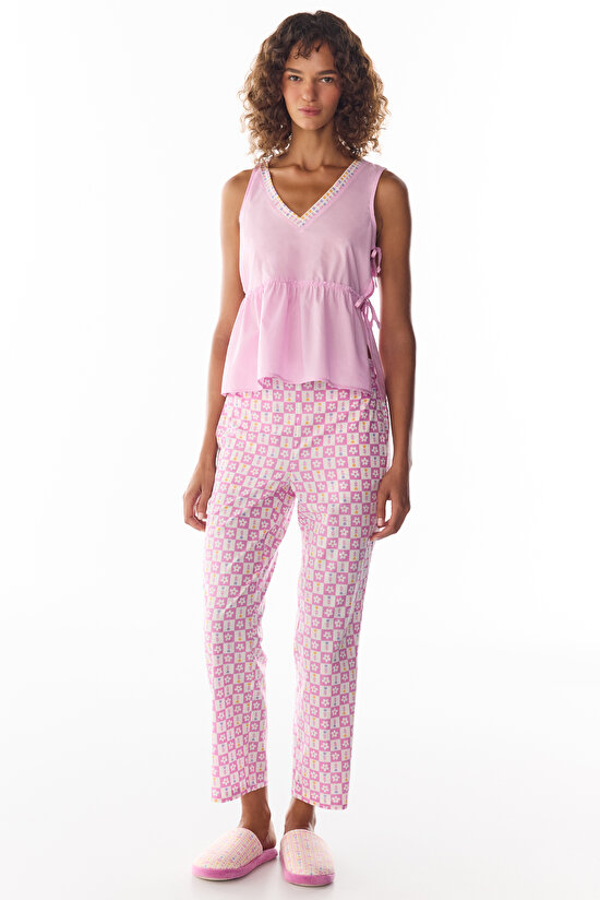 Flora Printed Floral Pyjama Bottoms - 3