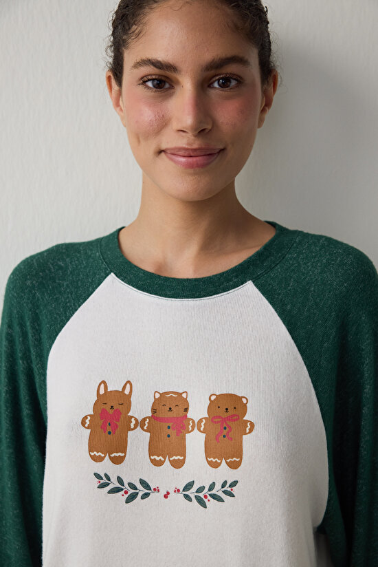 Gingerbread Termal Etkisi Pijama Üstü - 2