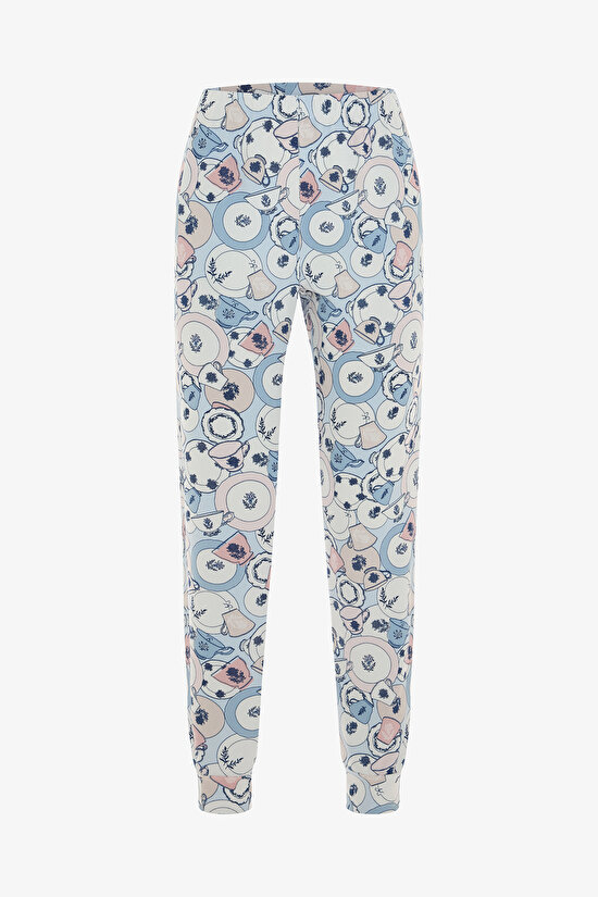Multi Color Breakfast Pant PJ Set - 8