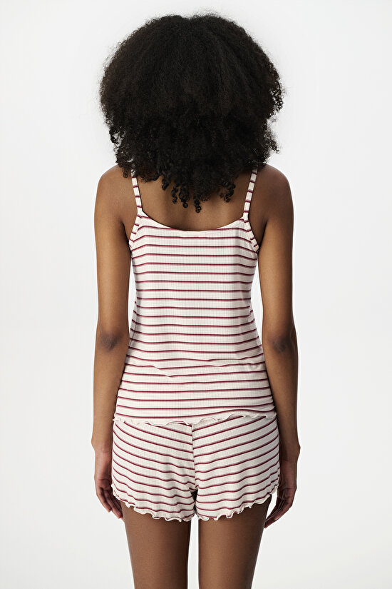 Bej Sisterhood Beige Şortlu Pijama Takımı - 6