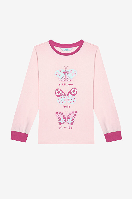Pamuklu Kız Çocuk Le Monde 2li Çok Renkli Pijama Takımı - 3
