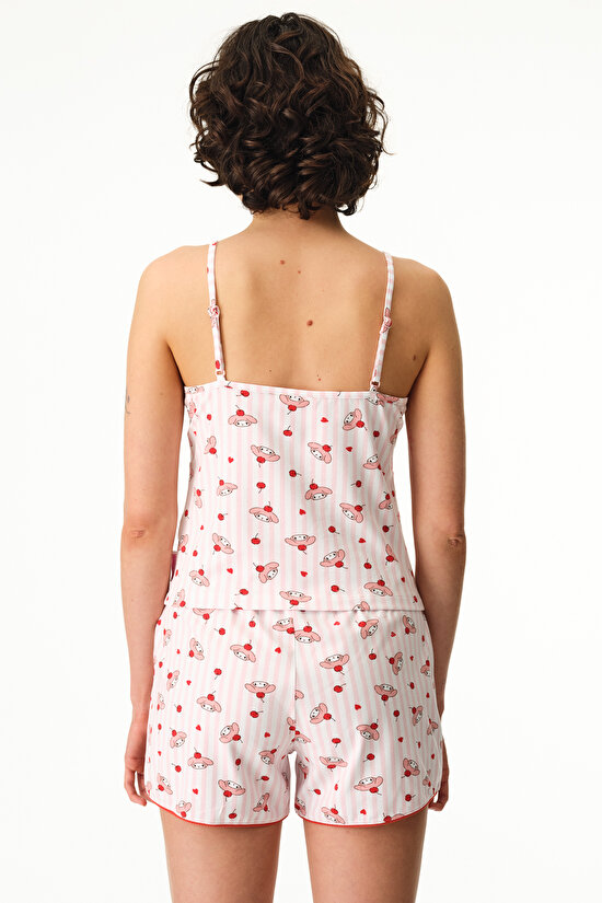 Pink Licensed My Melody Shorts Pajama Set - 2