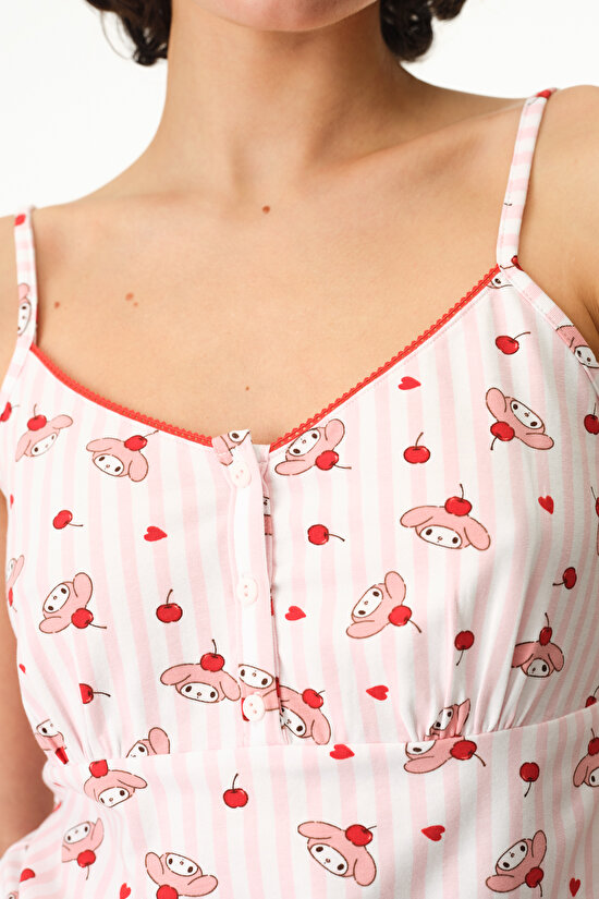 Pink Licensed My Melody Shorts Pajama Set - 3