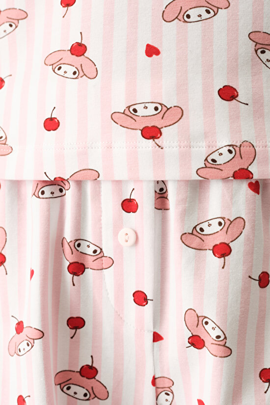 Pink Licensed My Melody Shorts Pajama Set - 4