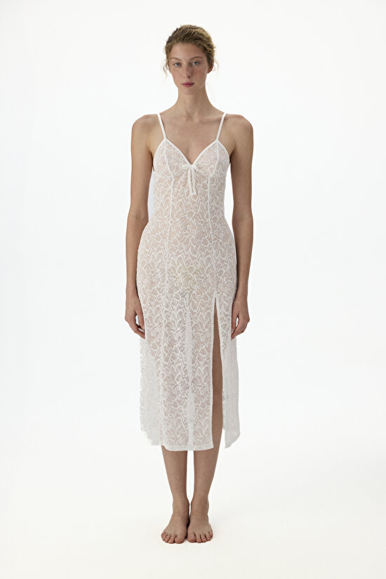 Beyaz Bridal Delicate Sabahlık - 2