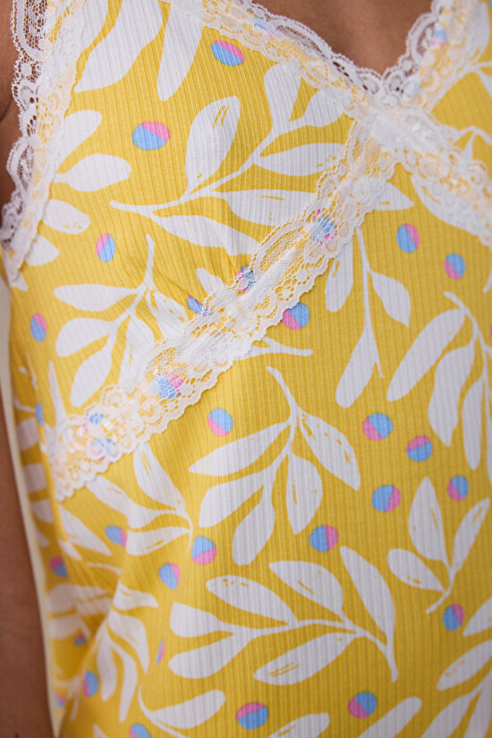 Emilia Sarı Pantolon Pijama Takımı Emilia Sarı Pantolon Pijama Takımı - 3