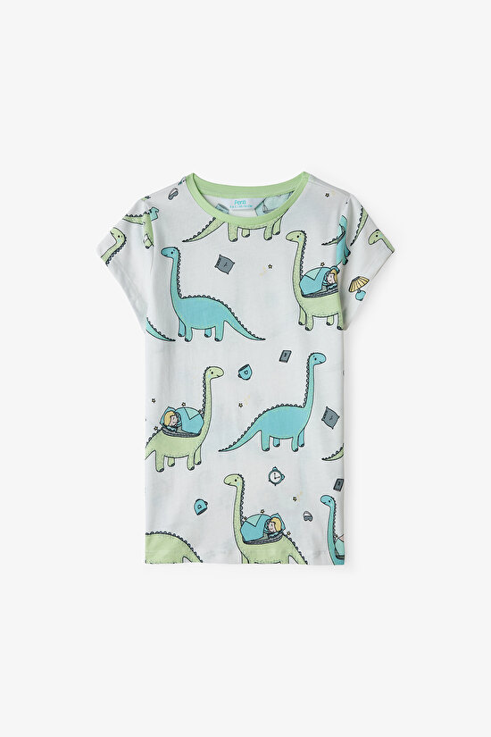 Light Green Boys Sleepasaurus 2in1 Pajama Set - 9